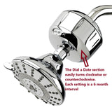 changing dial a date setting on sprite shower filter, Slim Line 3