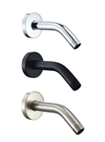 8" Shower Arm in chrome, brushed nickel and matte black. Made from stainless steel