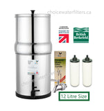 British Berkefeld Water Filter System - 12 Litre Size with Stainless Spigot - Choice Water Filters