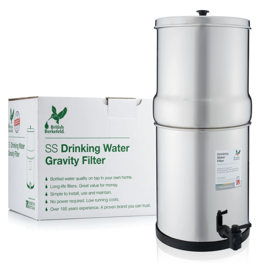 British Berkefeld w/4 Ultra Sterasyl Filters - 8.5 Litre (Big Berkey ...