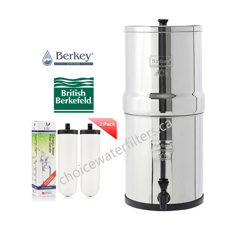 Travel Berkey with Berkefeld water filters