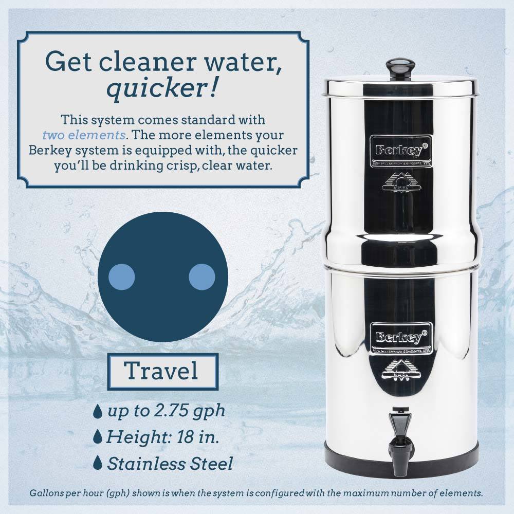 Travel Berkey Water Filter System